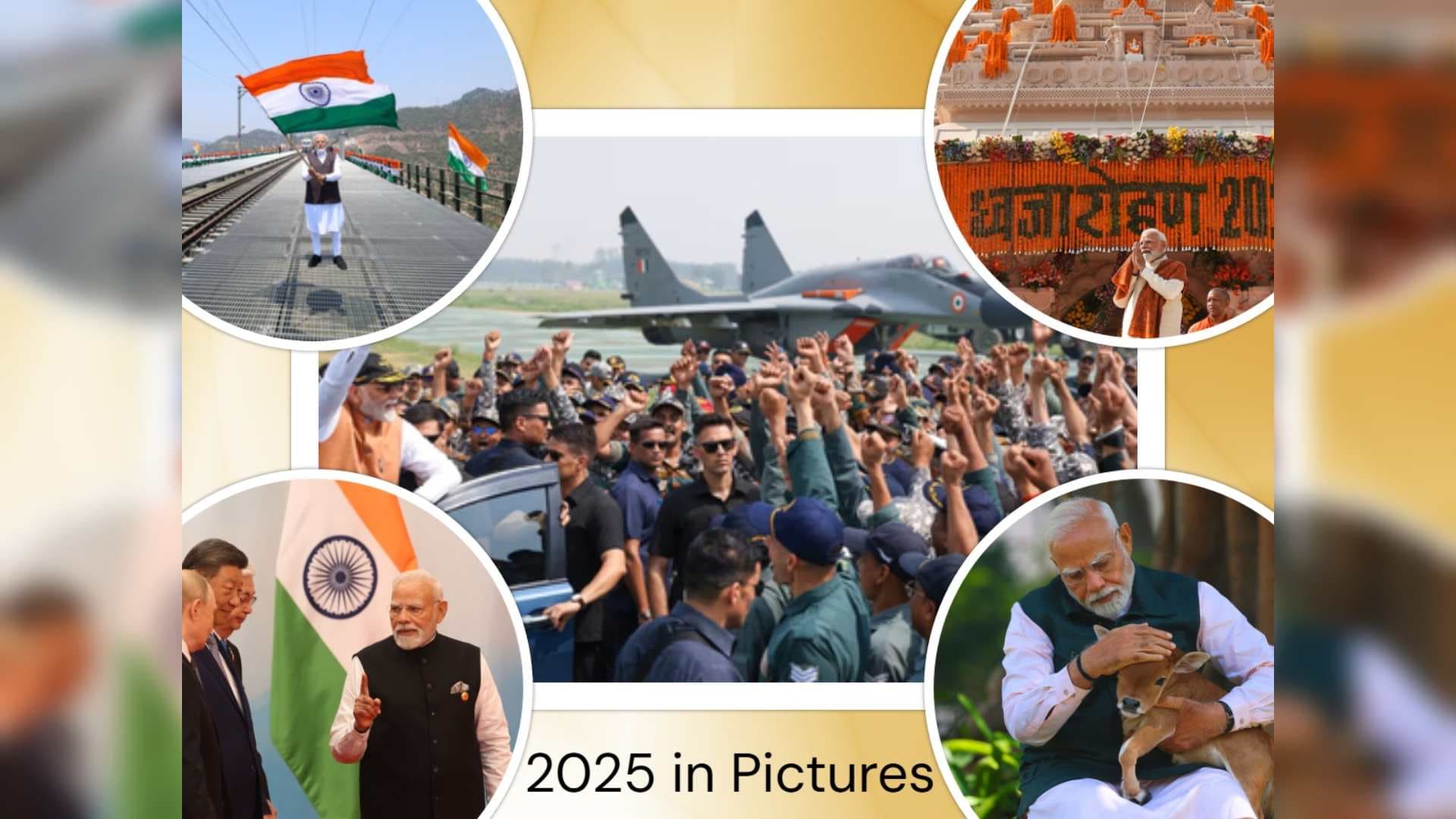 PM Modi’s 2025 in Frames: From Op Sindoor to Ram Mandir Dhwajarohan