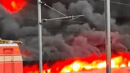 Fire Breaks Out At TN's Thrissur Railway Station Parking Area, 200 Vehicles Gutted