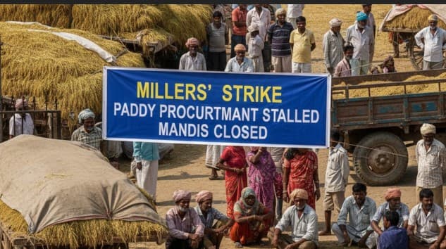 Paddy Procurement Disrupted In Odisha As Millers’ Strike Persists