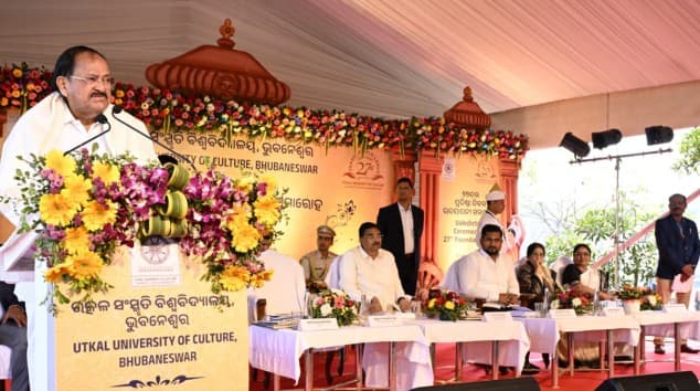 Culture Thrives On Human Values, Says Venkaiah Naidu at Utkal University of Culture