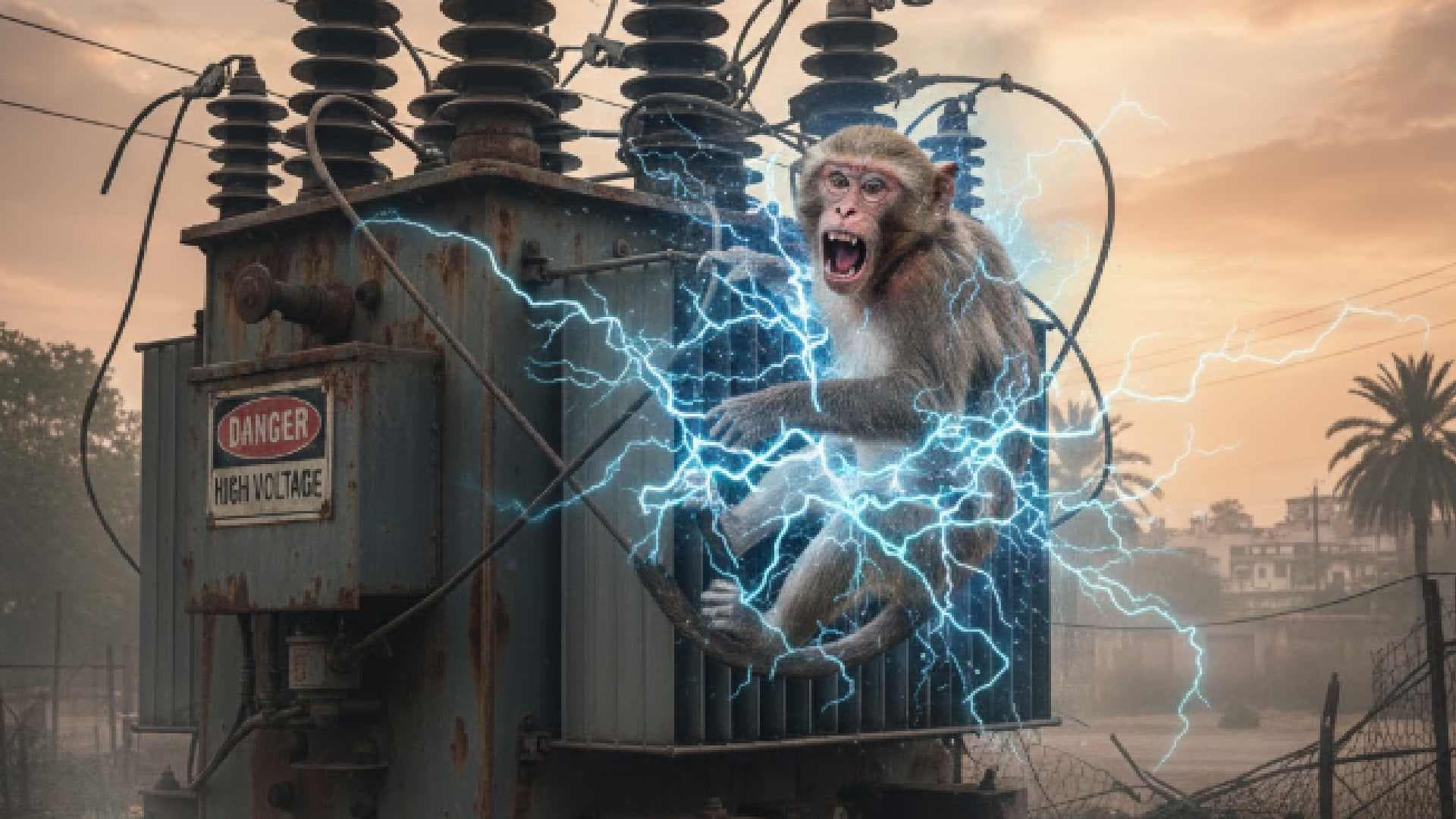 Monkey Critical After Sustaining Electric Shock in Bhubaneswar Transformer