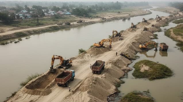 Bhadrak’s Baitarani Riverbanks Become a Sand Mafia Stronghold!