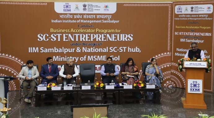 IIM Sambalpur Partners with National SC-ST Hub to Promote Grassroots Entrepreneurship