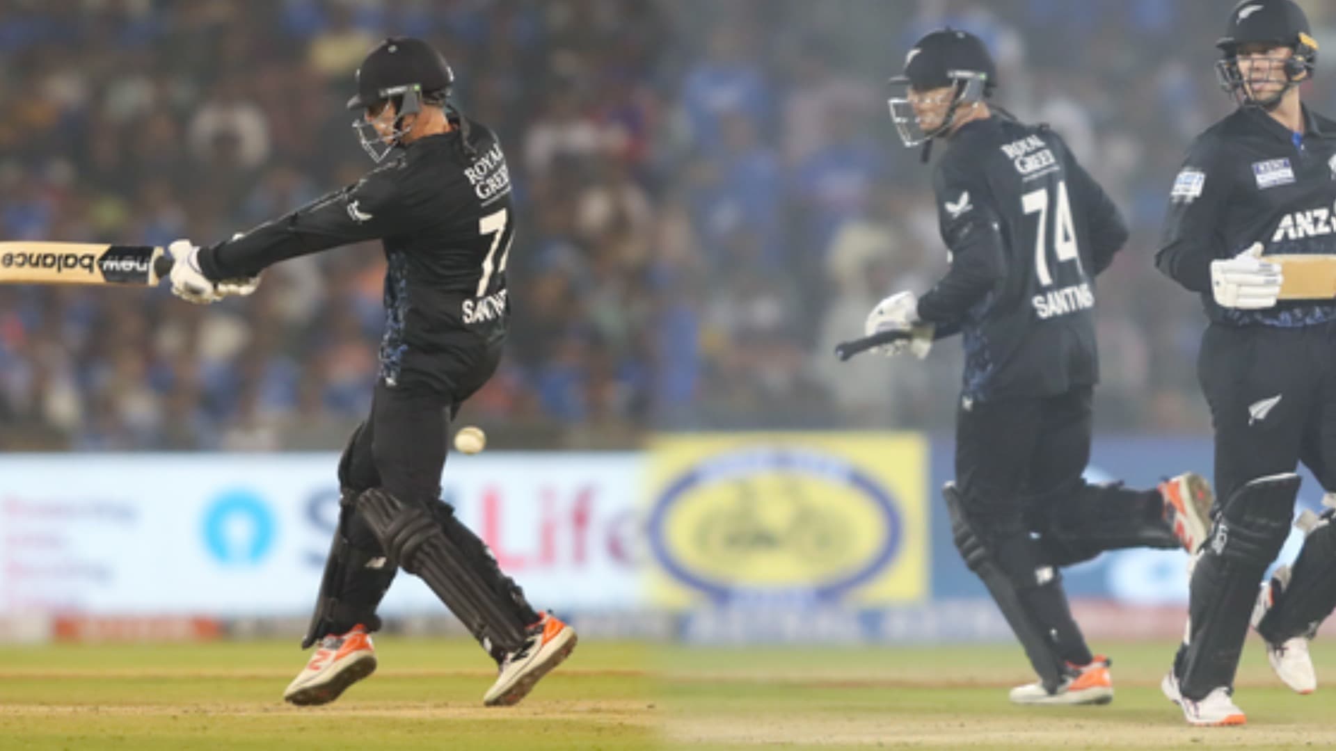 Santner’s Blitz Lifts New Zealand to Record 208/6 Against India in 2nd T20I