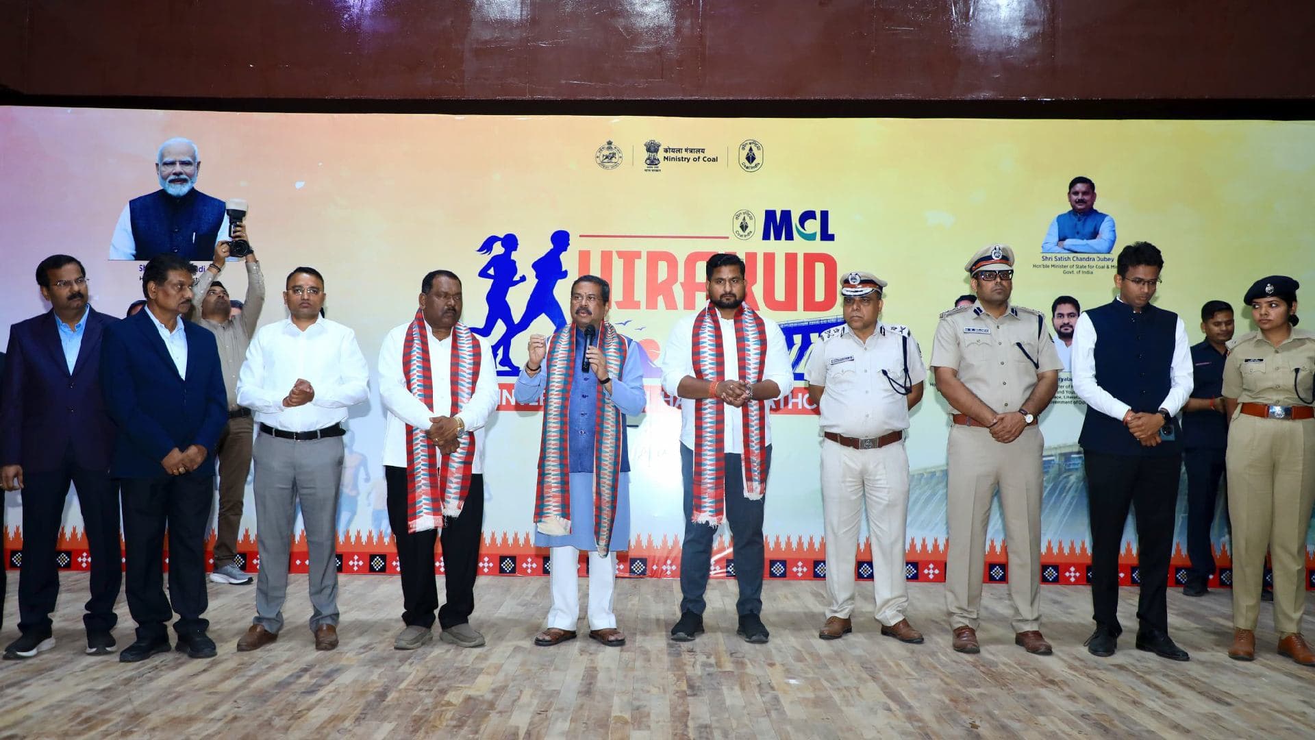 Union Minister Dharmendra Pradhan Unveils Logo, Jersey of ‘Hirakud International Half Marathon 2026’