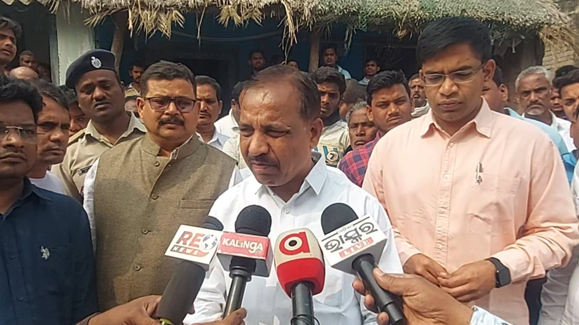 Odisha Transport Minister Visits Families of Haladiapadar Flyover Accident Victims