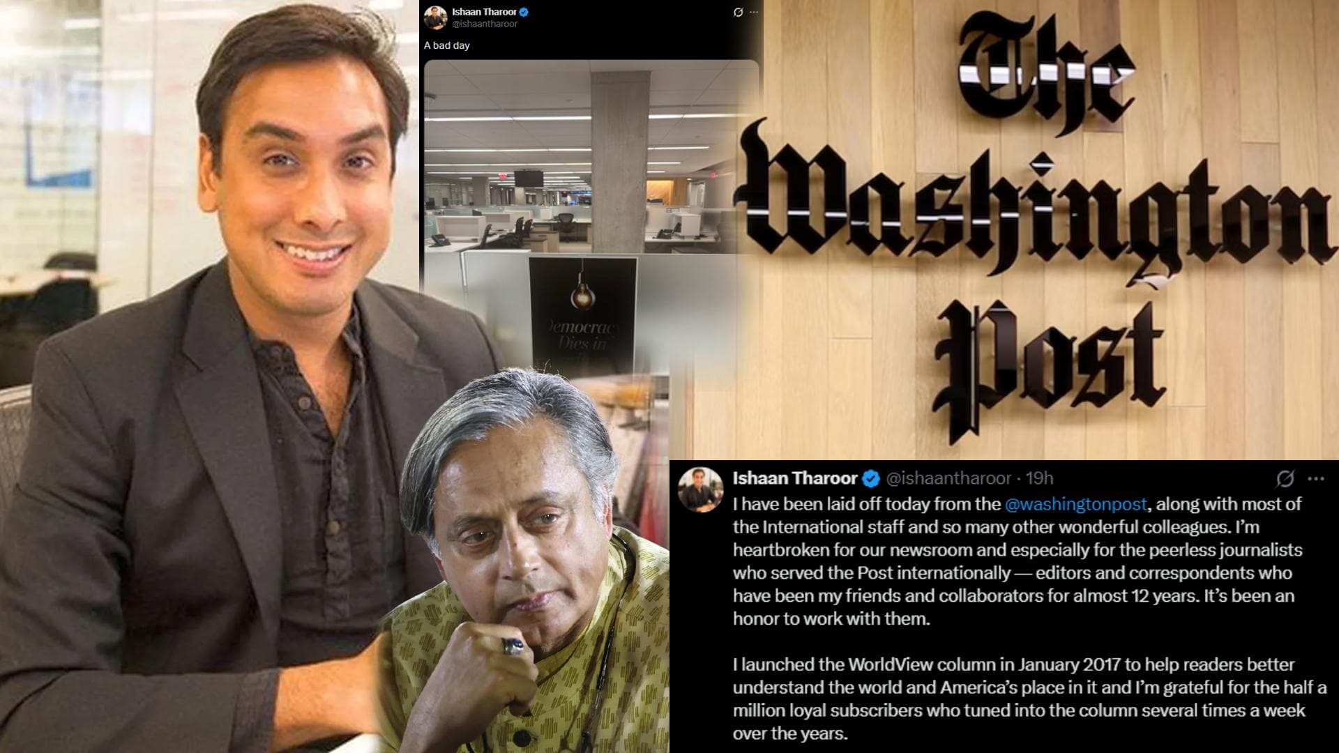 Washington Post Layoffs Rock Newsroom: Shashi Tharoor's Son Ishaan Tharoor among 300 Sacked