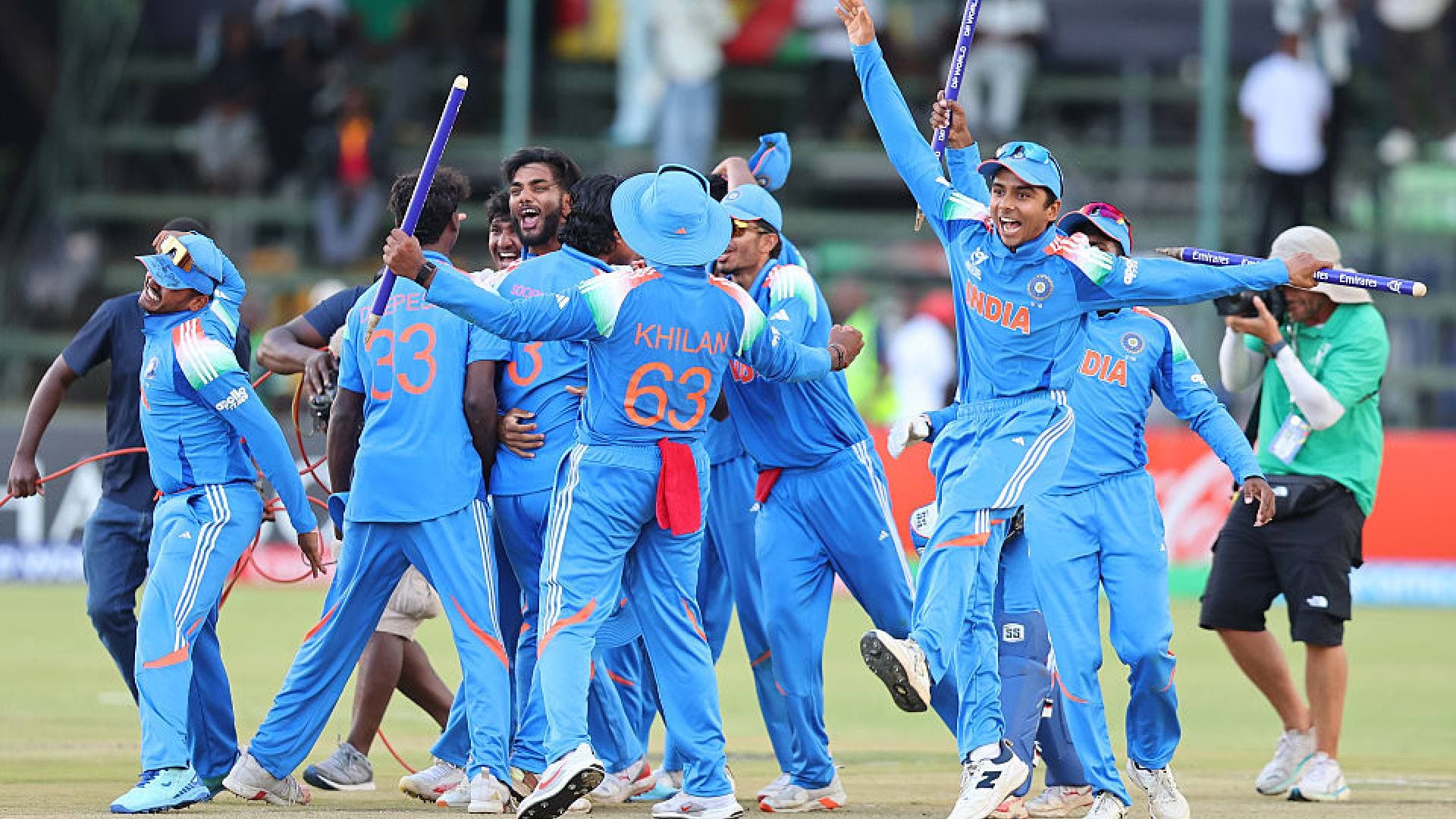 India Clinch Sixth U19 World Cup Title With 100-Run Win Over England