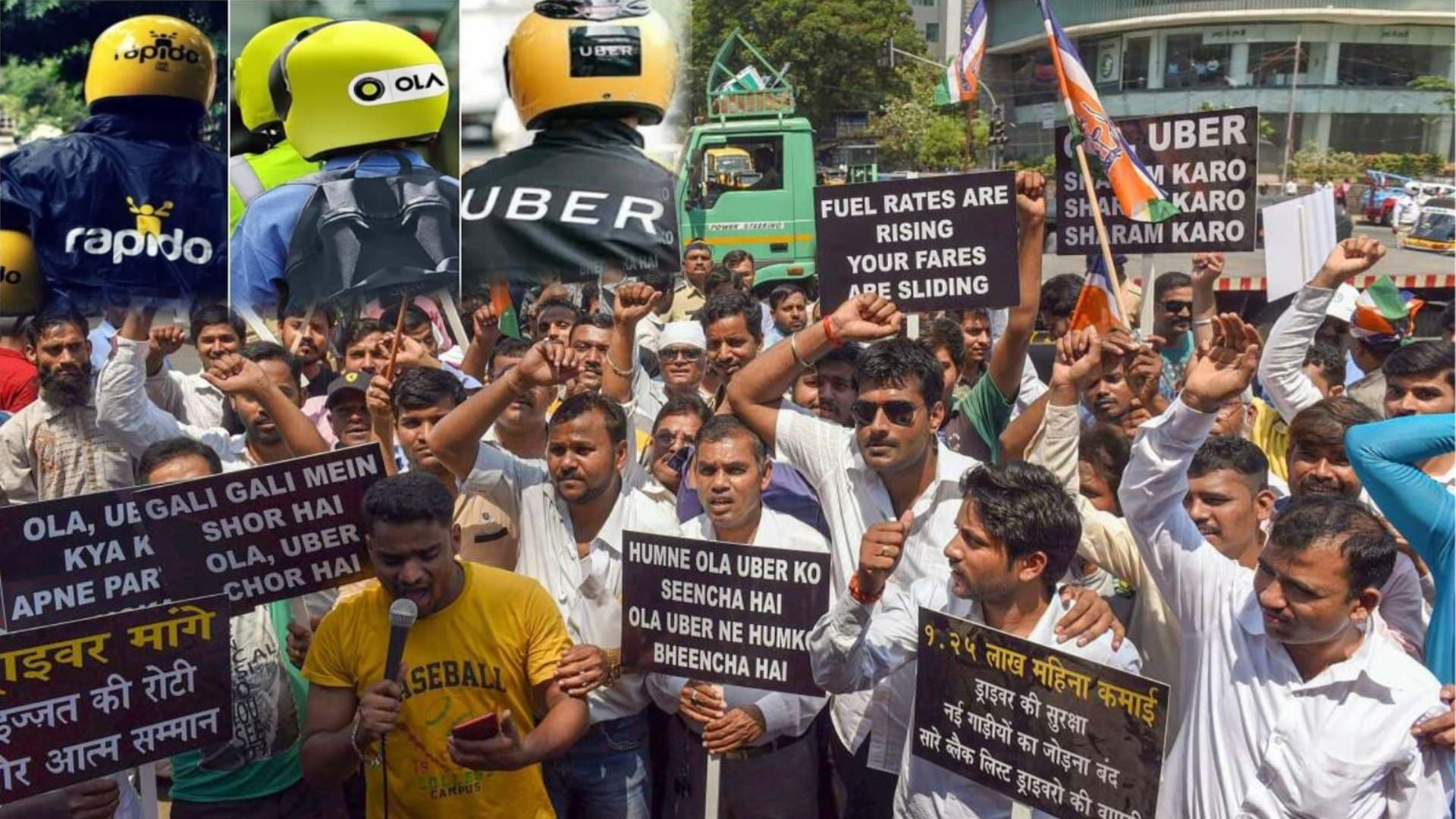 Demanding Fair Fares: Ola, Uber, Rapido Services Disrupted after Drivers’ Strike