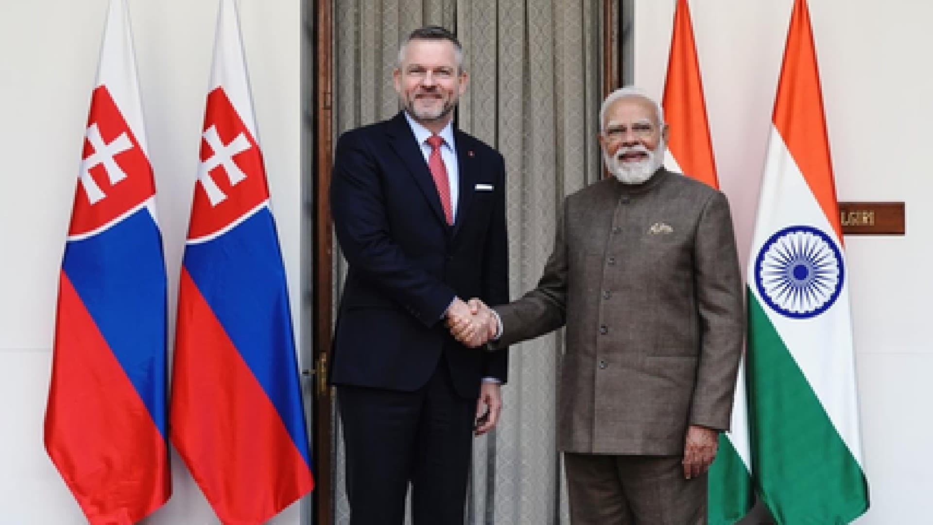 Slovak President Pellegrini Meets PM Modi, Calls India AI Summit 'Exceptionally Well-Organised'