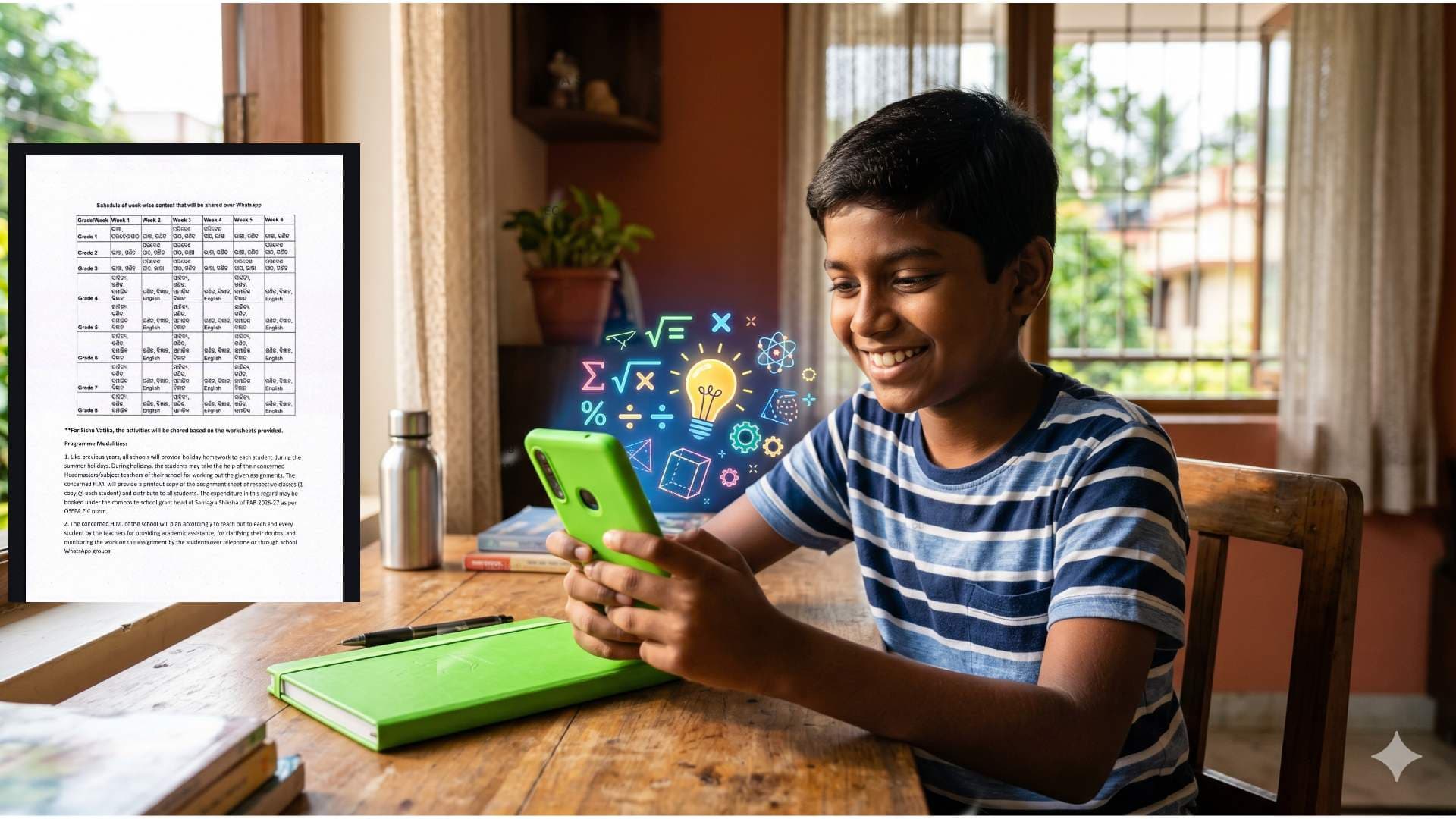 Odisha Launches Summer Learning Program: Students to Study via WhatsApp During Vacation