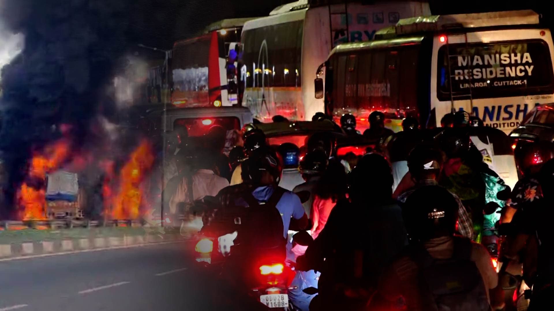 “Never Witnessed Anything Like This”: Palasuni Overbridge Blaze Paralyzes Bhubaneswar