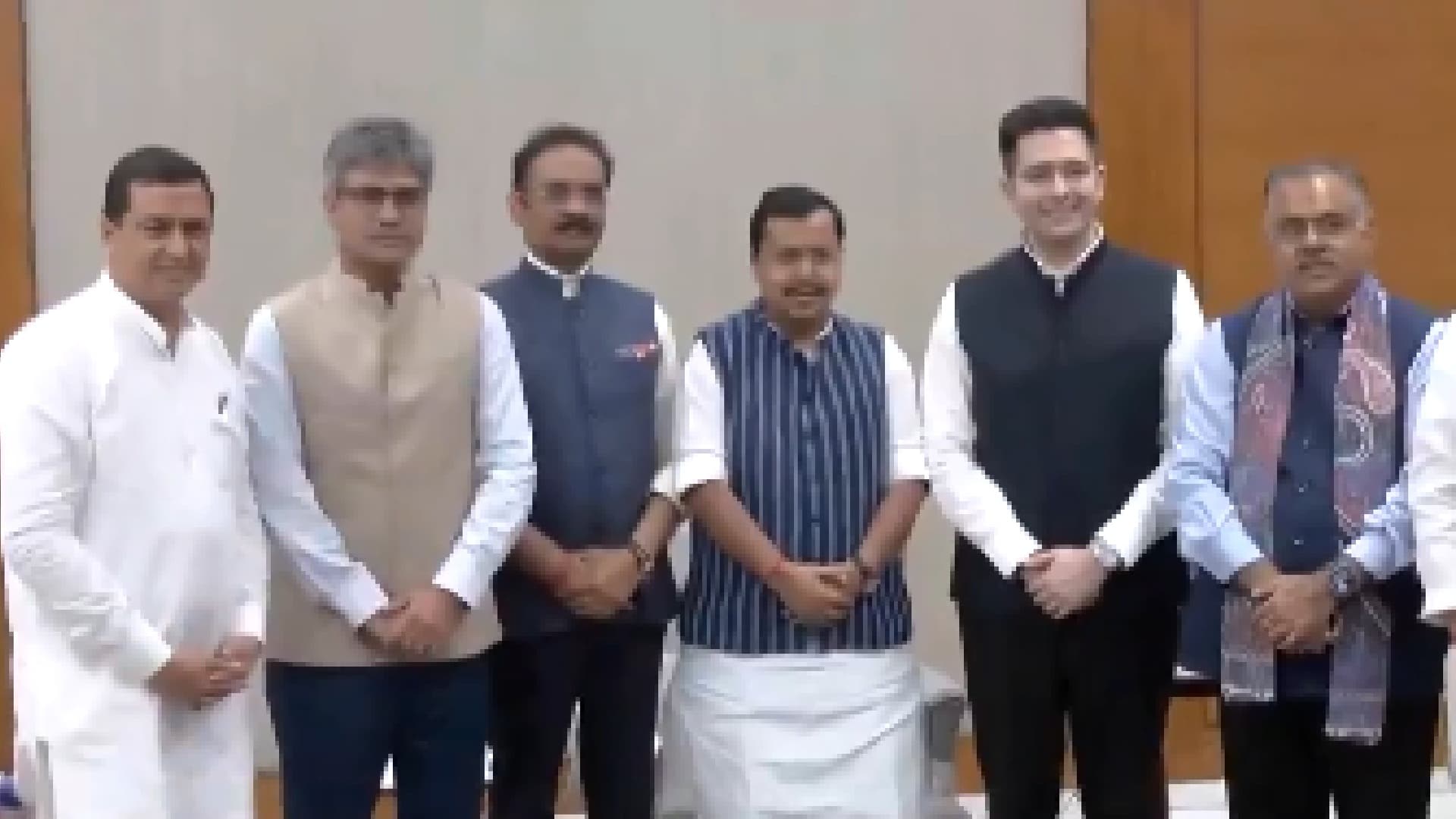 Raghav Chadha, Ashok Mittal, Sandeep Pathak Join BJP In Presence Of Party Chief Nitin Nabin