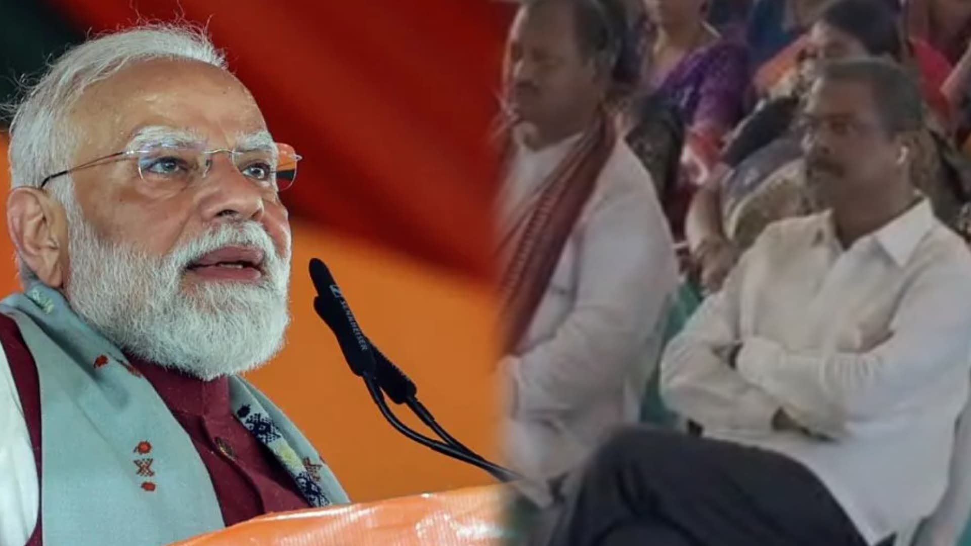 Union Minister Dharmendra Pradhan Listens To PM Modi's 'Mann Ki Baat' With Locals At Nalam Village In Angul