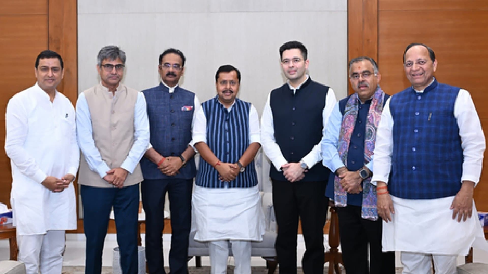 Seven Ex-AAP MPs Formally Join BJP, NDA's Strength In Rajya Sabha Increases To 148