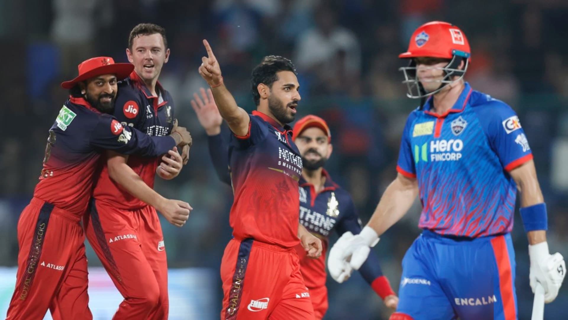 Josh Hazlewood, Bhuvneshwar Kumar Help RCB Crush Listless DC