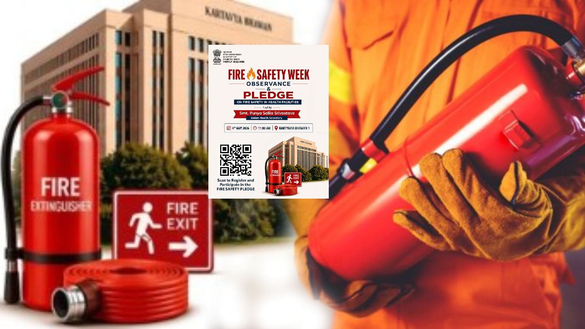 Union Health Ministry Launches Pan-India ‘Fire Safety Week’