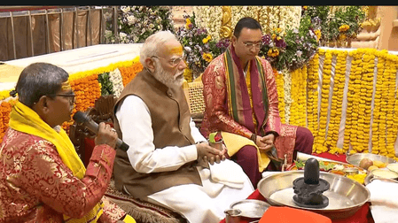PM Modi Holds Roadshow In Somnath, Offers Prayers At Temple For Amrut Mahotsav