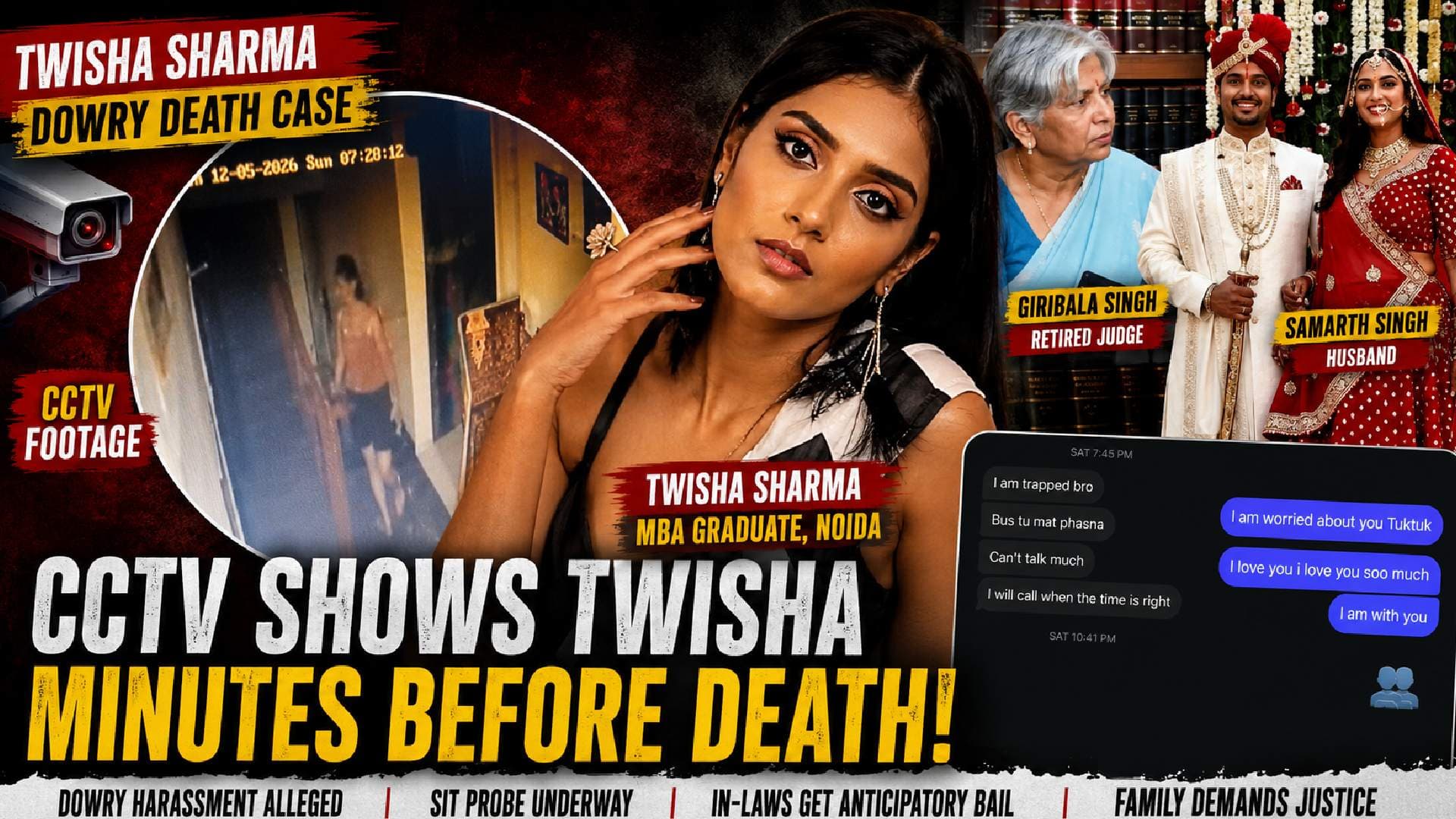 ‘I Am Trapped’: Final Messages Surface In Twisha Sharma Death Probe, Retired Judge’s Family Under Scanner