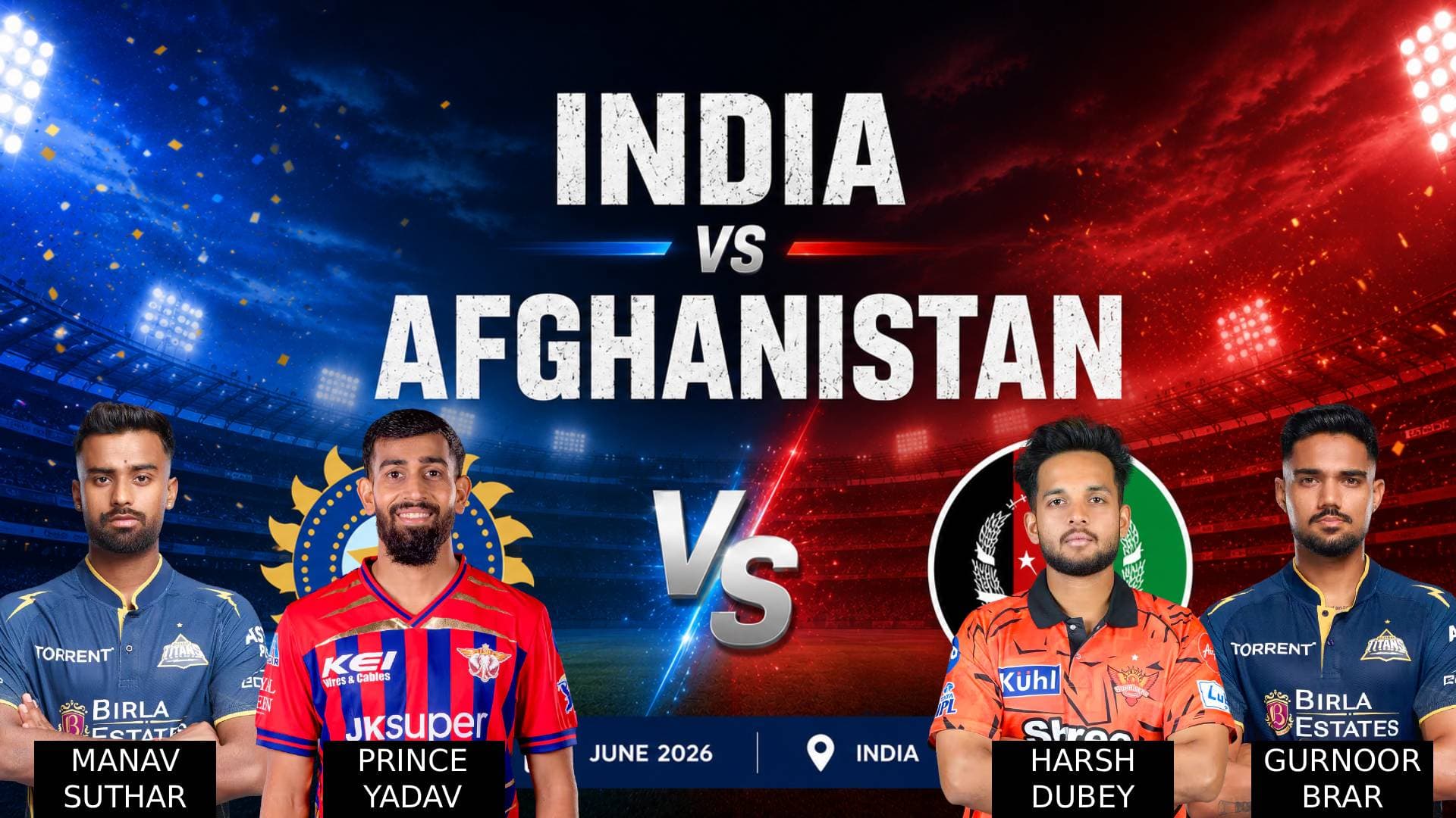 India Squads Announced for Multi-Format Afghanistan Series with Core Stars and Fresh Faces