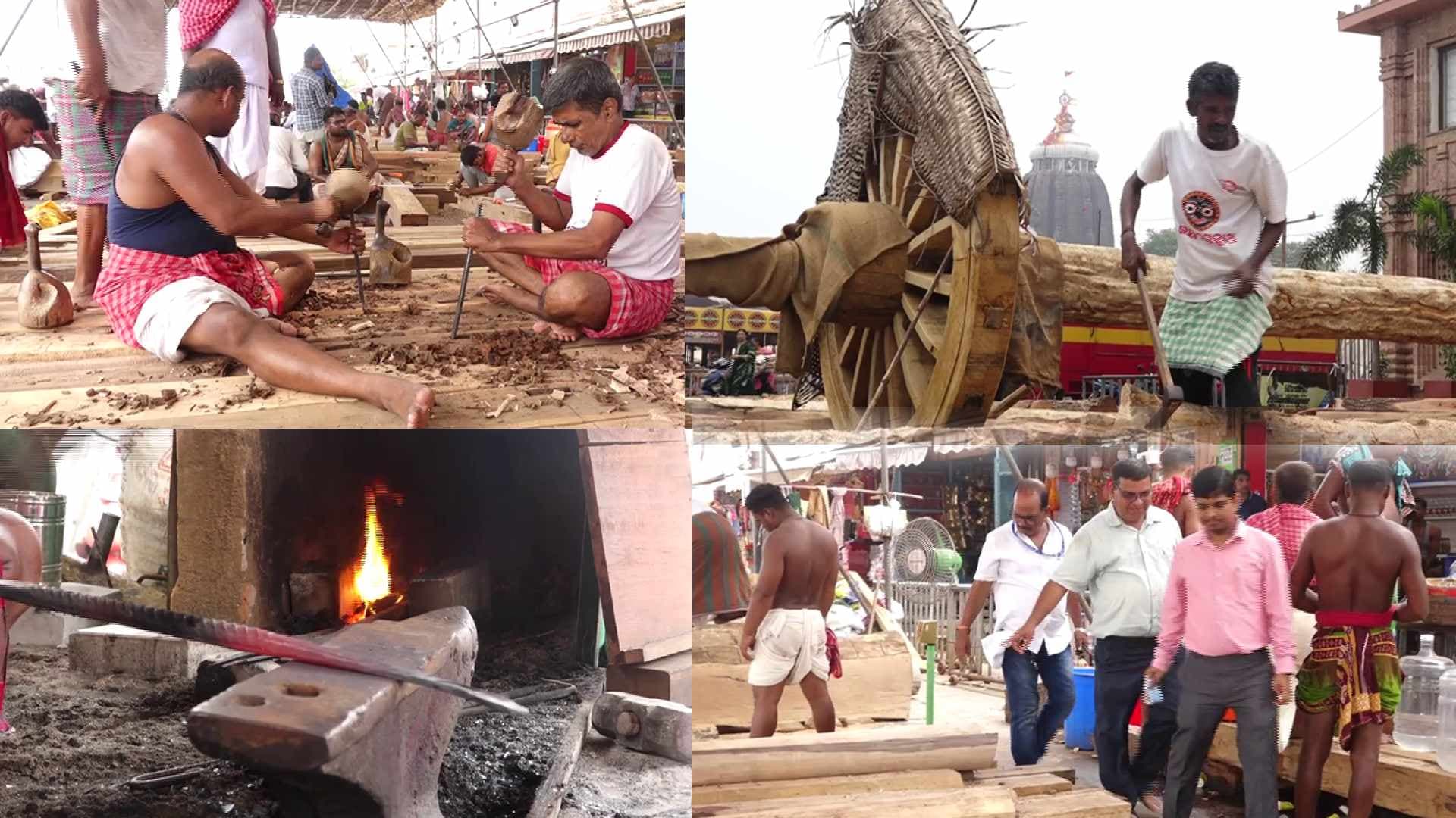 Rathkhala Preparations in Full Swing: Technical Committee Checks Axle Quality Ahead of Rath Yatra