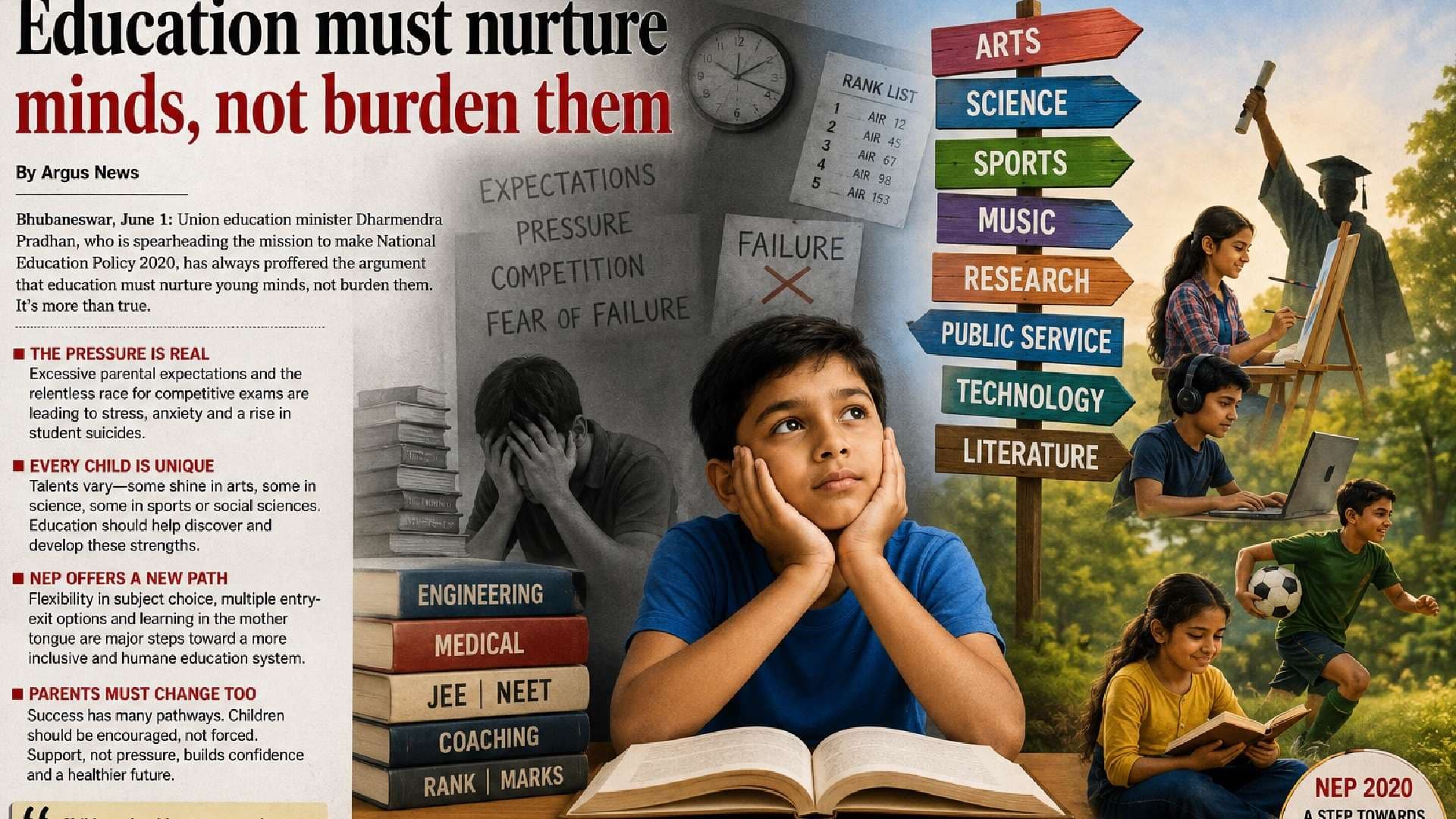 Education Must Nurture Minds, Not Burden Them