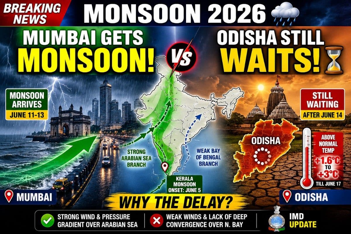 Monsoon 2026: Mumbai Likely to Get Rains on Time, Odisha Faces Delay Beyond June 14 Amid Weak Bay of Bengal Push| Exclusive