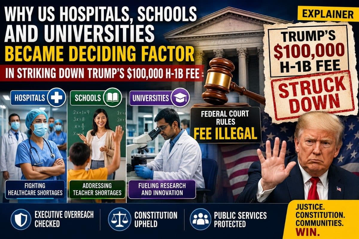 Why US Hospitals, Schools and Universities Became Deciding Factor in Striking Down Trump's $100,000 H-1B Fee| Explainer