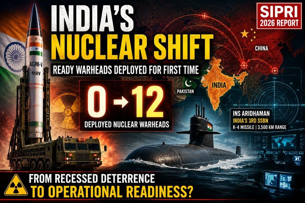 SIPRI Report: India’s Move Toward a Ready Nuclear Posture Signals a New Strategic Era| Analysis