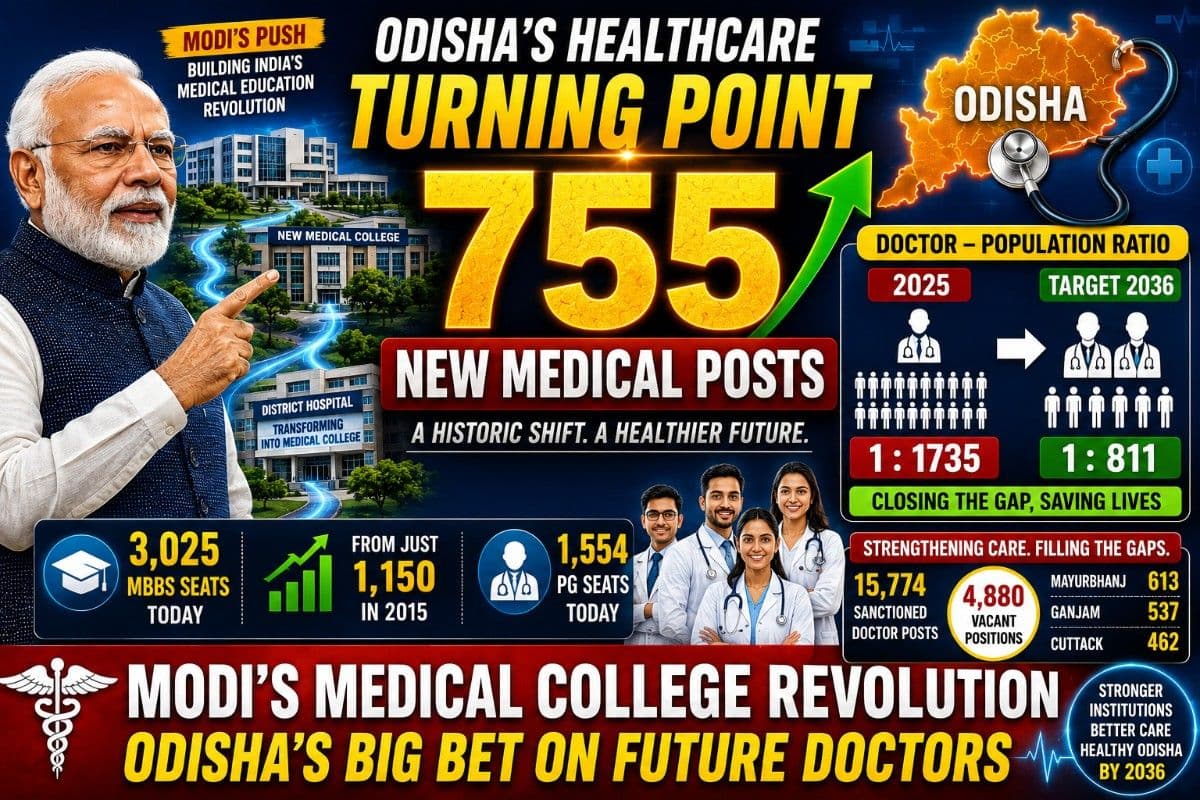 Odisha's 755 New Medical Posts Mark What Historic Shift: How Modi's Medical College Push Help State Reach National Doctor Population Ratio by 2036| Exclusive