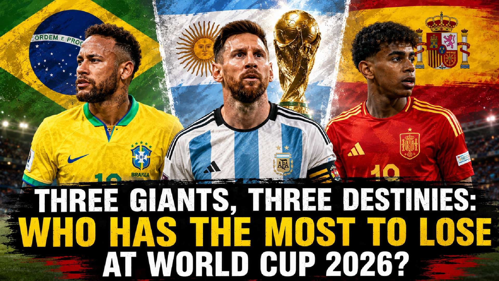 Three Giants, Three Destinies: Who Has the Most to Lose at FIFA World Cup 2026?