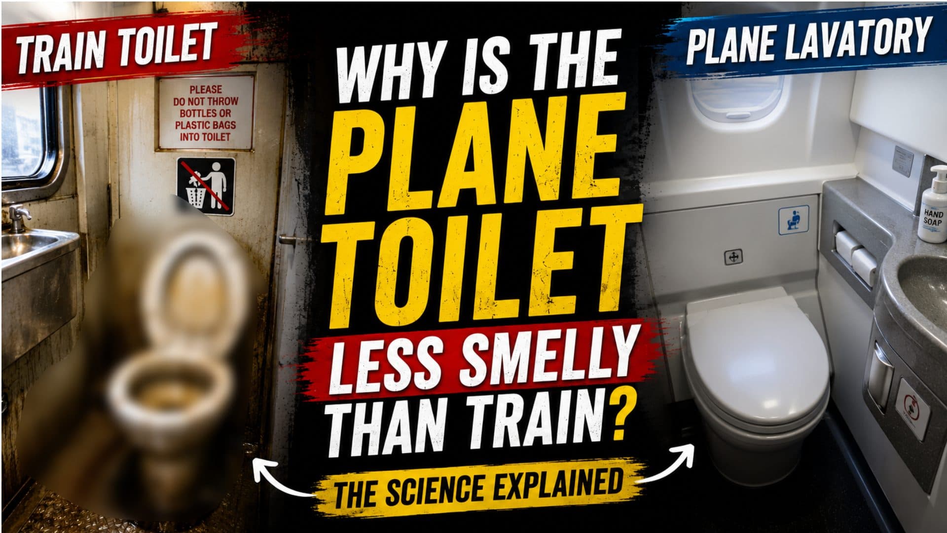 Why Train Toilets Often Stink While Aircraft Lavatories Stay Surprisingly Fresh? Here's The Science Behind It