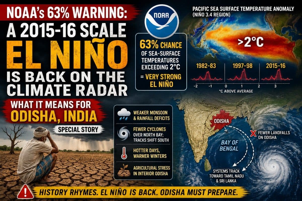 NOAA's 63% El Nino Warning: A 2015-16 Scale Is Back on the Climate Radar; What It Means for Odisha, India| Special Story