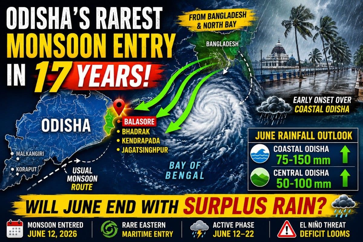 Odisha's Rarest Monsoon Entry in 17 Years: Why Balasore Became the Gateway, What It Means for June Rainfall| Exclusive