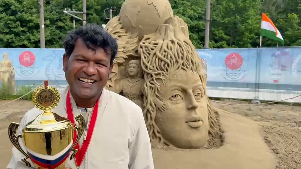 Odisha's Sudarsan Pattnaik Becomes First Indian to Receive Russia's Top Sand Art Honour