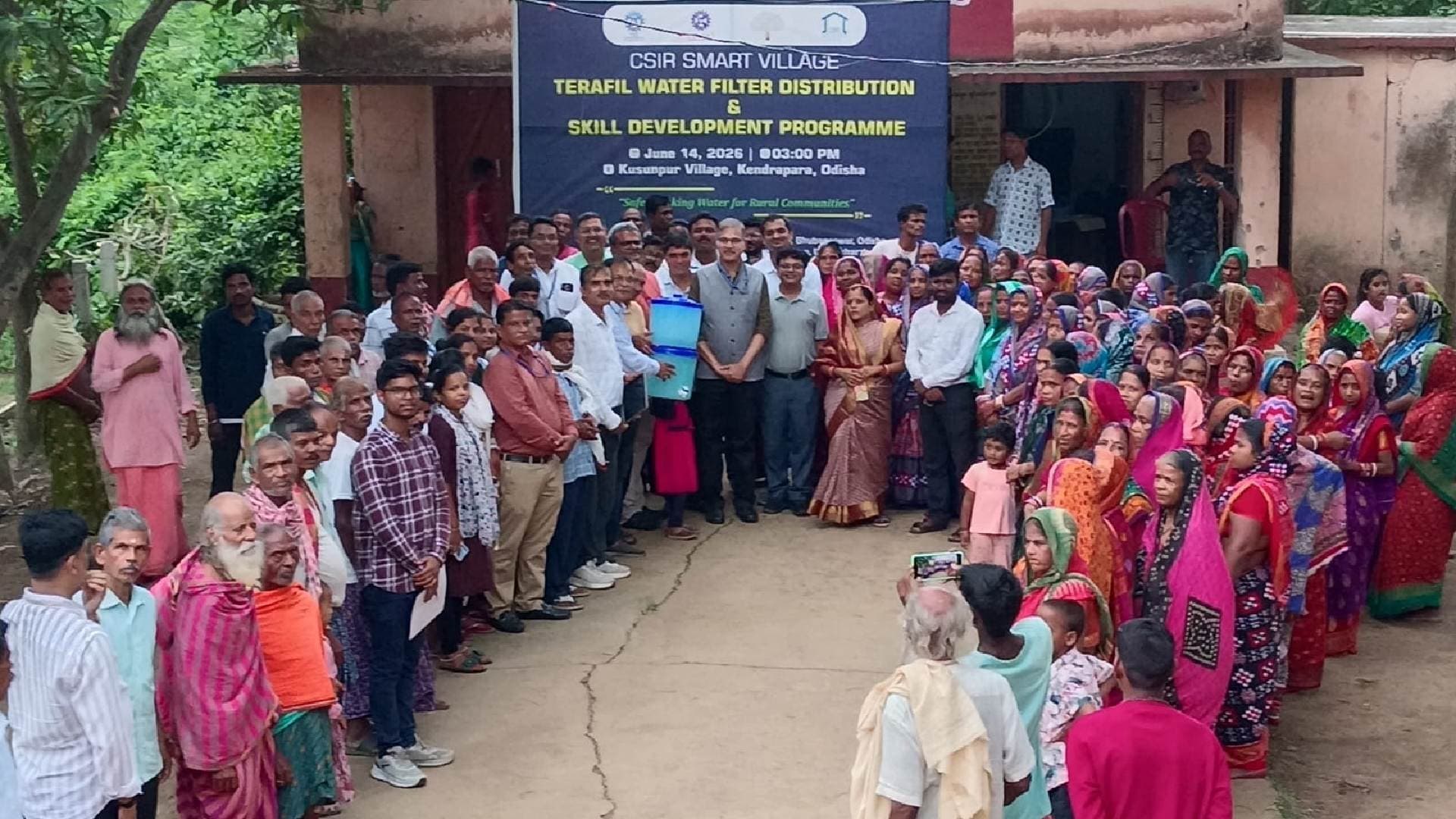 CSIR Smart Village Mission Brings Terafil Water Filters and Skill Development Programme to Kusunpur