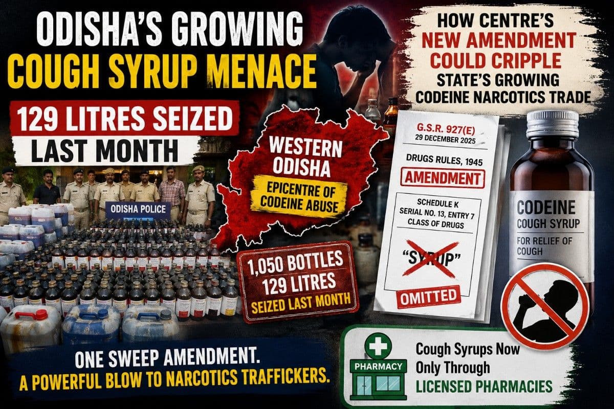 Odisha’s Growing Cough Syrup menace, 129L Seized last Month: How Centre's New Amendment Could Cripple State's Growing Codeine Narcotics Trade | Special Story