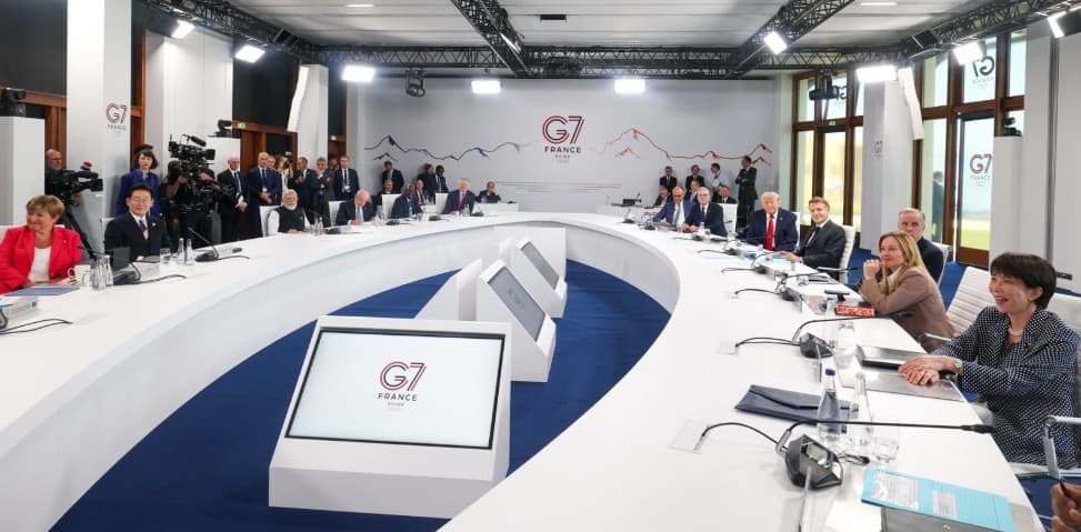 At G7 Summit, PM Modi Calls For Establishing International Mobilisation Partnership For Accelerating Connectivity And Trade