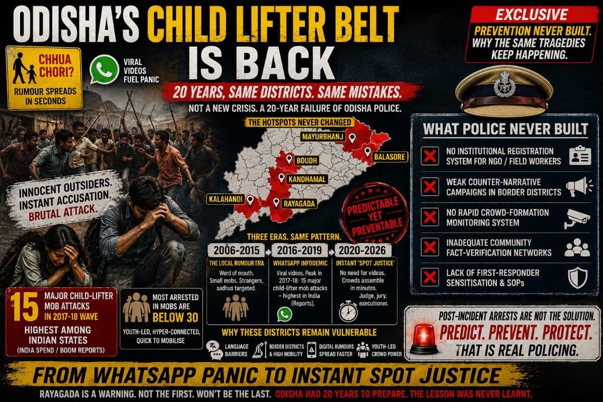 Rayagada Mob Horror Shows Odisha’s ‘Child-Lifter Panic Belt’ Is Back; a 20-Year Failure of Odisha Police| Exclusive
