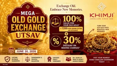 Khimji Jewellers Launches ‘Mega Old Gold Exchange Utsav’ With Exciting Dual Benefits