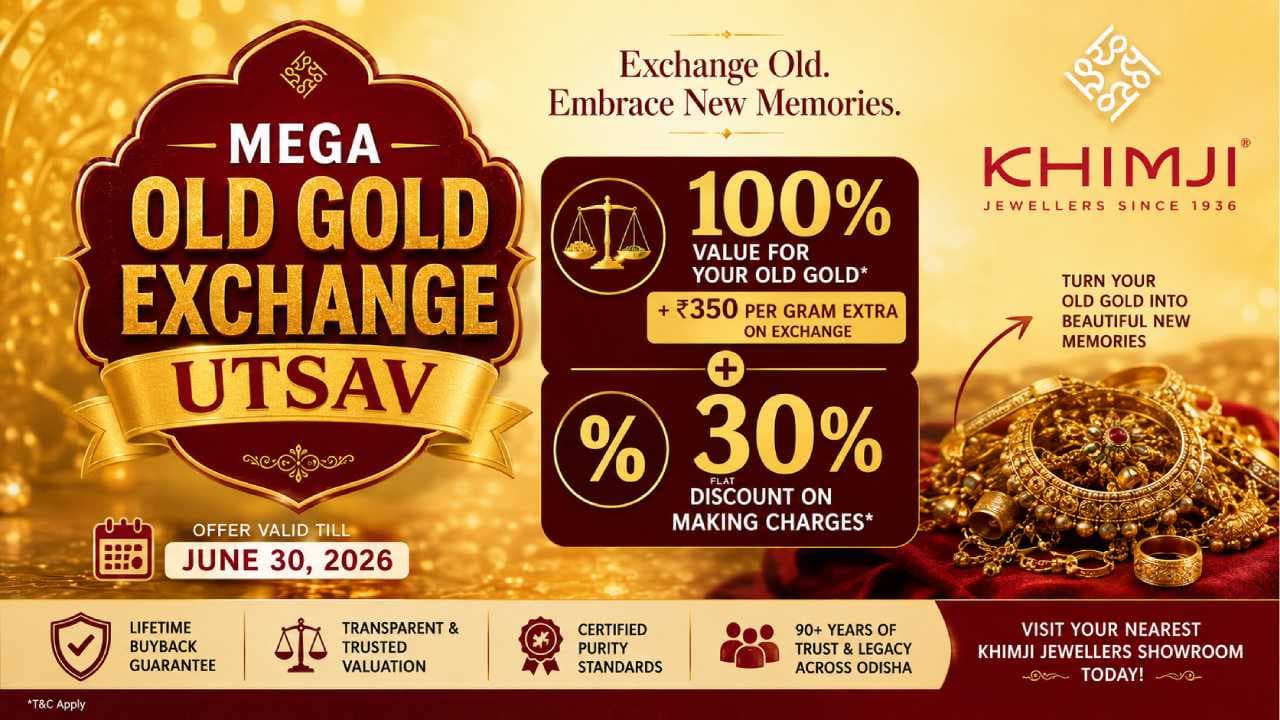 Khimji Jewellers Launches ‘Mega Old Gold Exchange Utsav’ With Exciting Dual Benefits