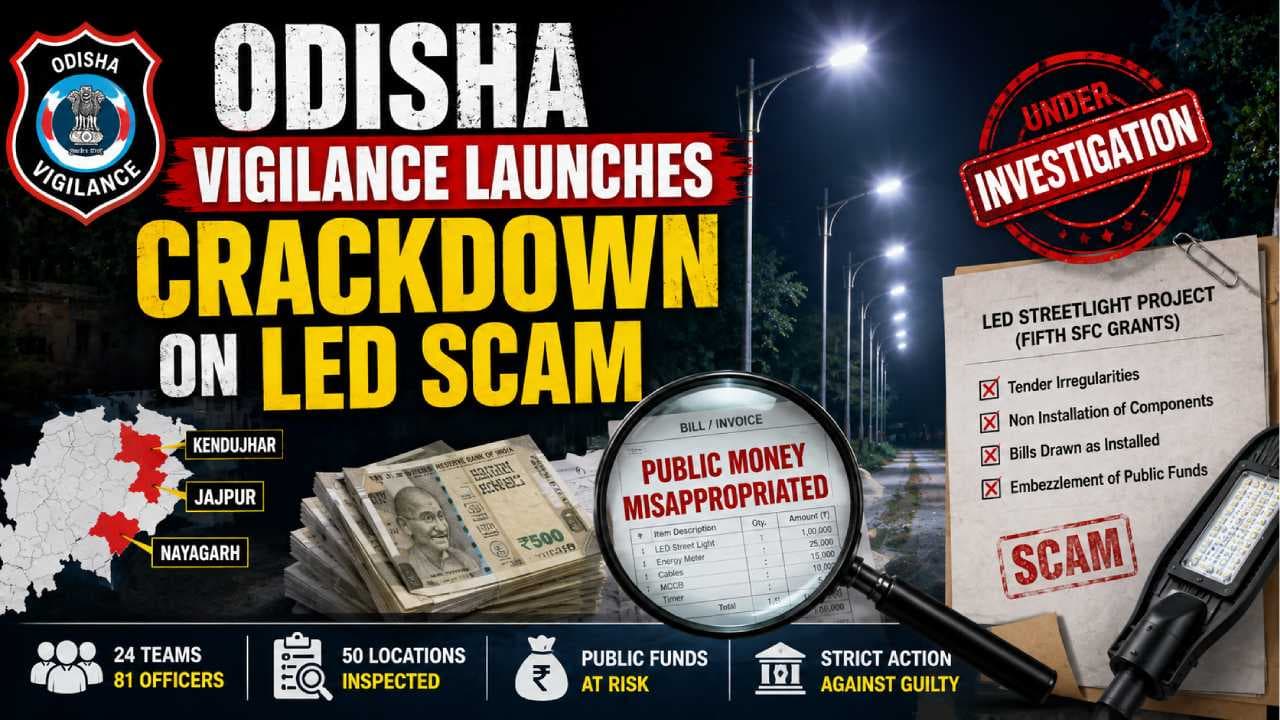 Odisha Vigilance Probes LED Streetlight Scam in Three Districts