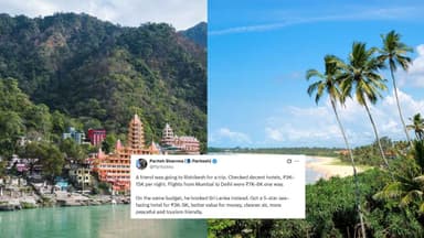 Indian Tourist Picks Sri Lanka After Rishikesh Trip Proves Costlier Than Expected 