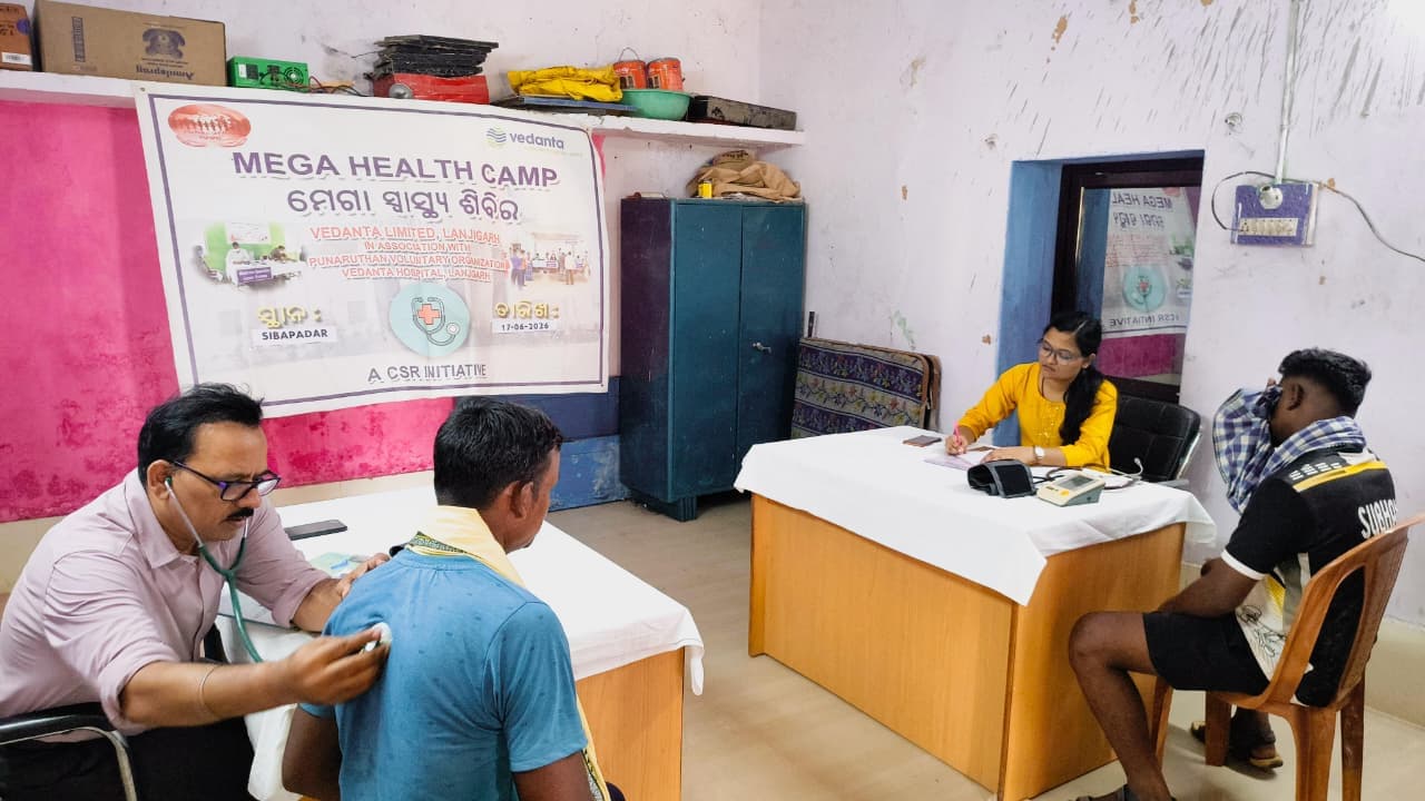 Vedanta Lanjigarh Organizes Health Camp Benefiting Over 300 Community Members