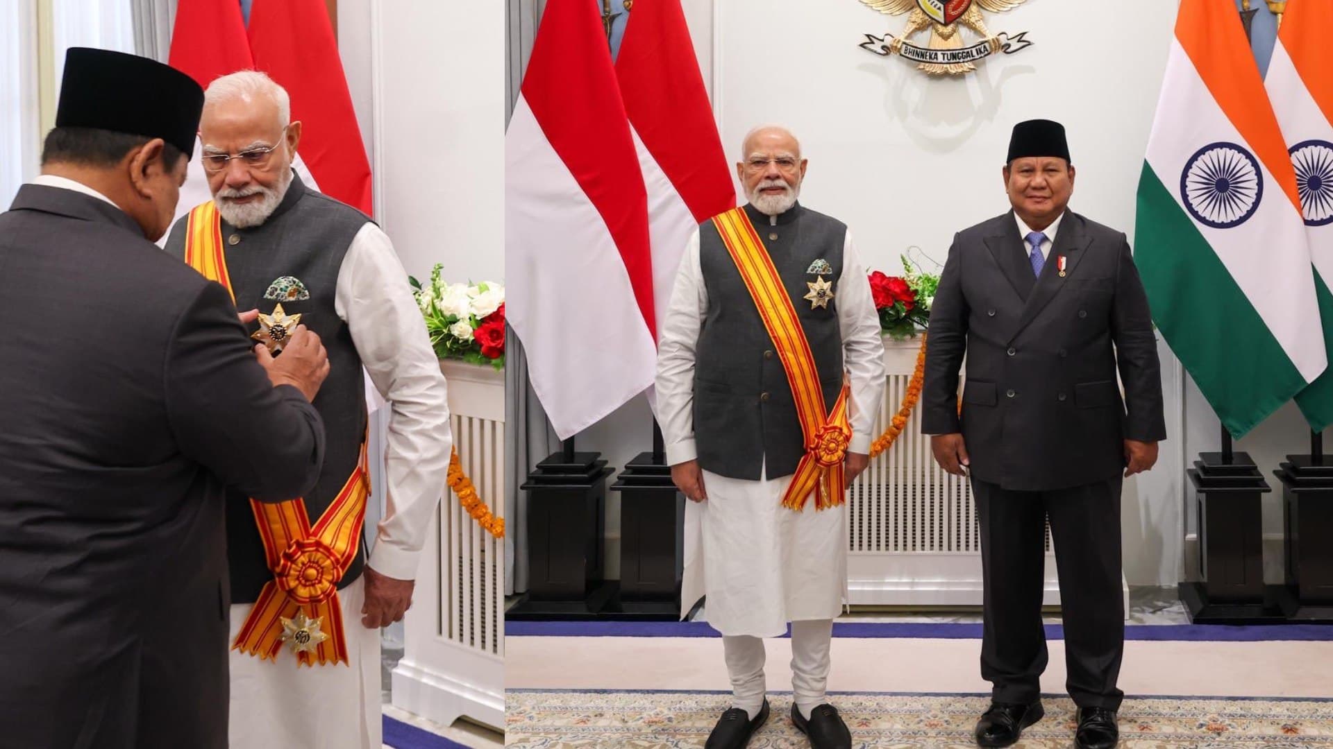 Indonesia Confers Highest Civilian Honour 'Bintang Adipurna' on PM Modi for Strengthening Bilateral Ties