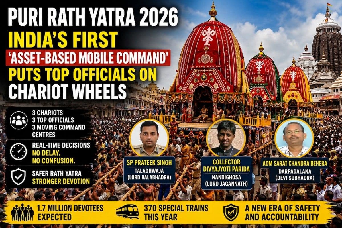 Puri Rath Yatra 2026: India’s First ‘Asset-Based Mobile Command’ Puts Top Officials on Chariot Wheels| Exclusive