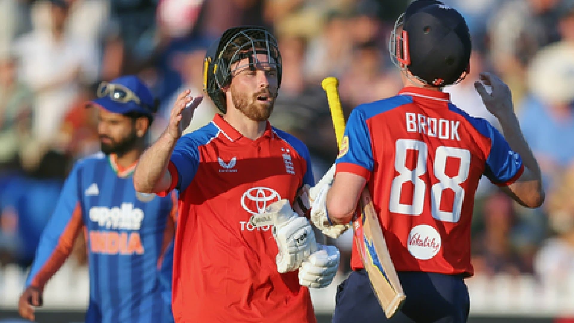 Brook's Unbeaten 79, Salt's 59 Power England to First-Ever Bilateral T20I Series Win Over India