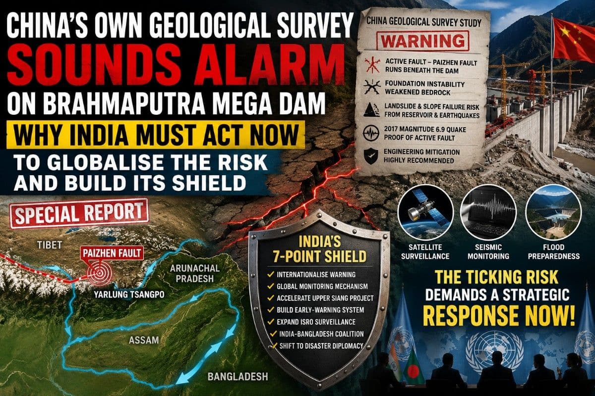 China's Own Geological Survey Sounds Alarm on Brahmaputra Mega Dam: Why India Must Act Now to Globalise the Risk and Build Its Shield | Special Report
