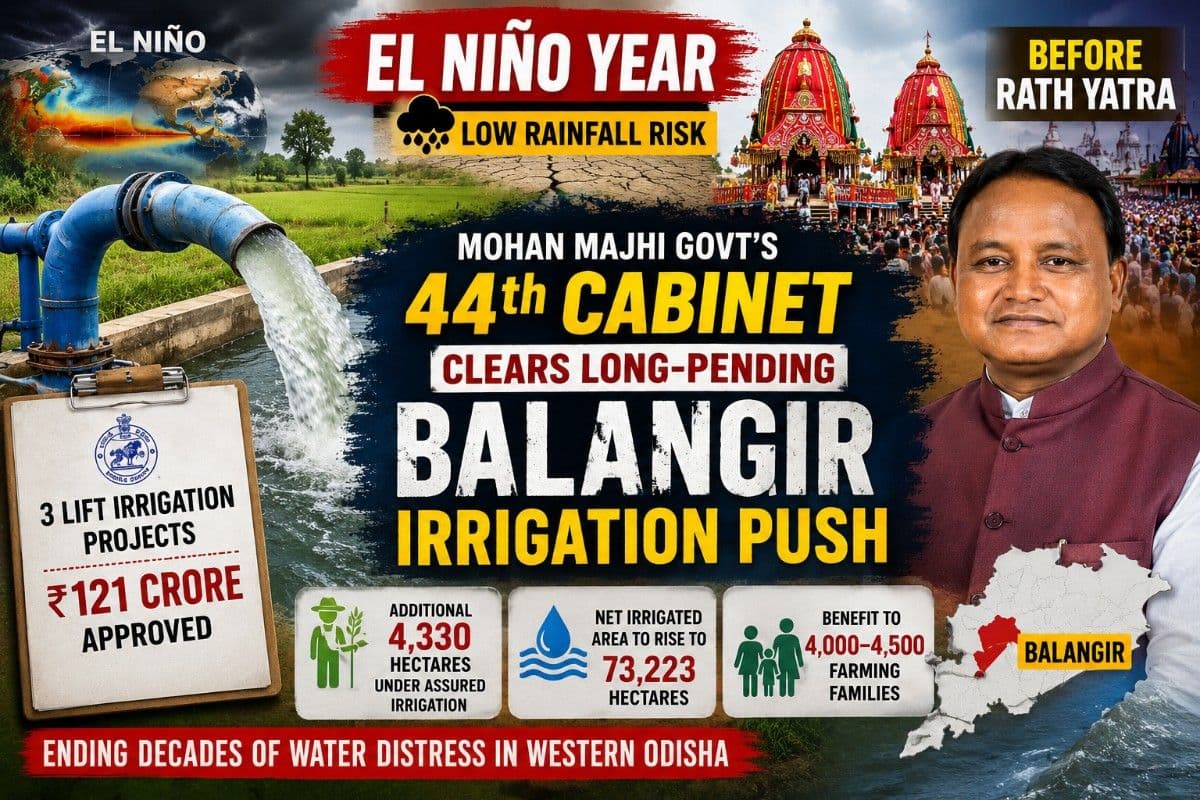In El Niño Yr & Before Rath Yatra, Mohan Majhi Government's 44th Cabinet Clears Long-Pending Balangir Irrigation Push | Special Report