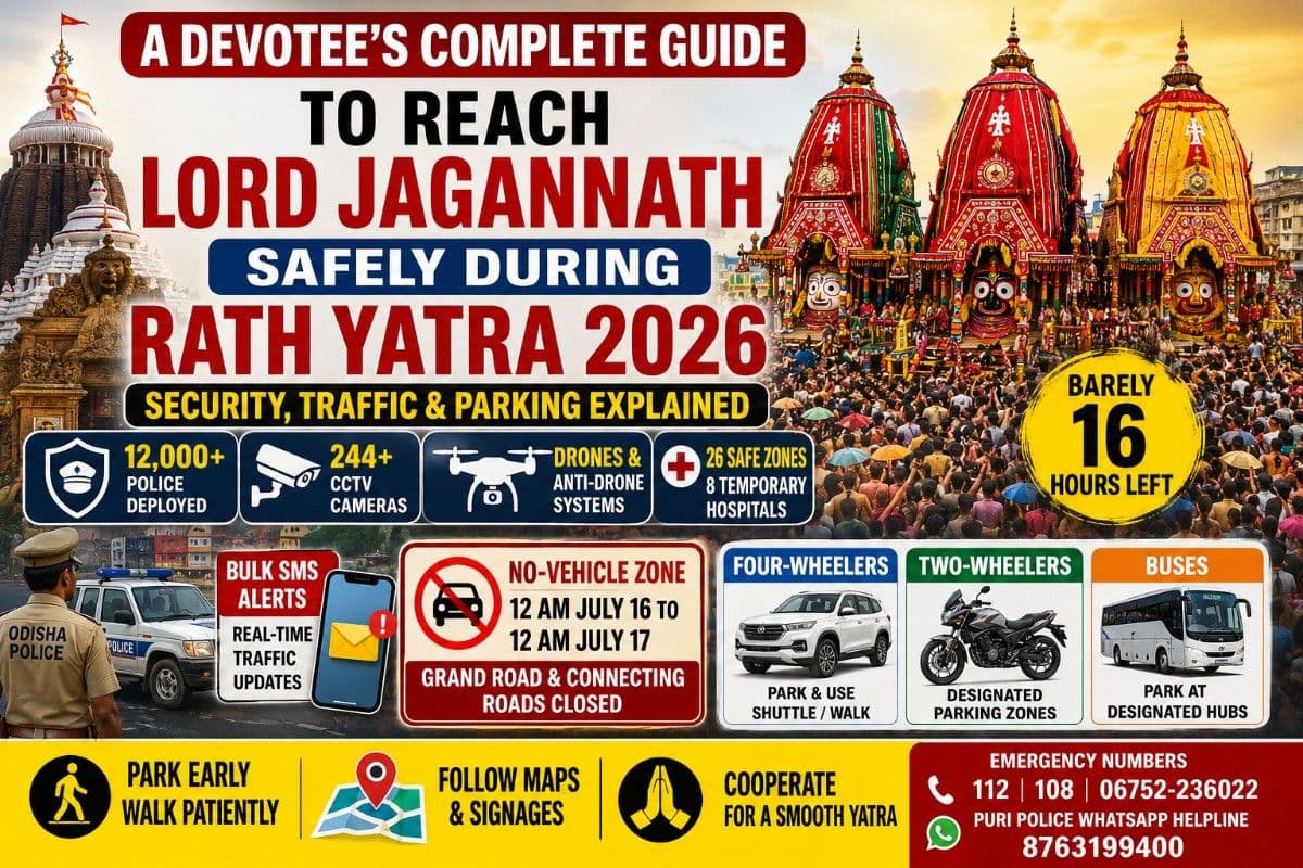 A Devotee's Complete Guide to Reach Lord Jagannath Safely During Rath Yatra 2026 | Security, Traffic & Parking Explained